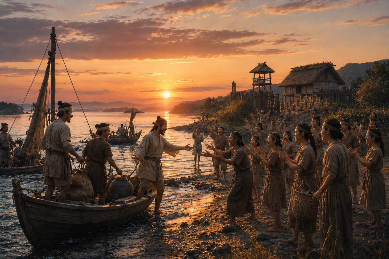 弥生時代を生きた人々のイメージ