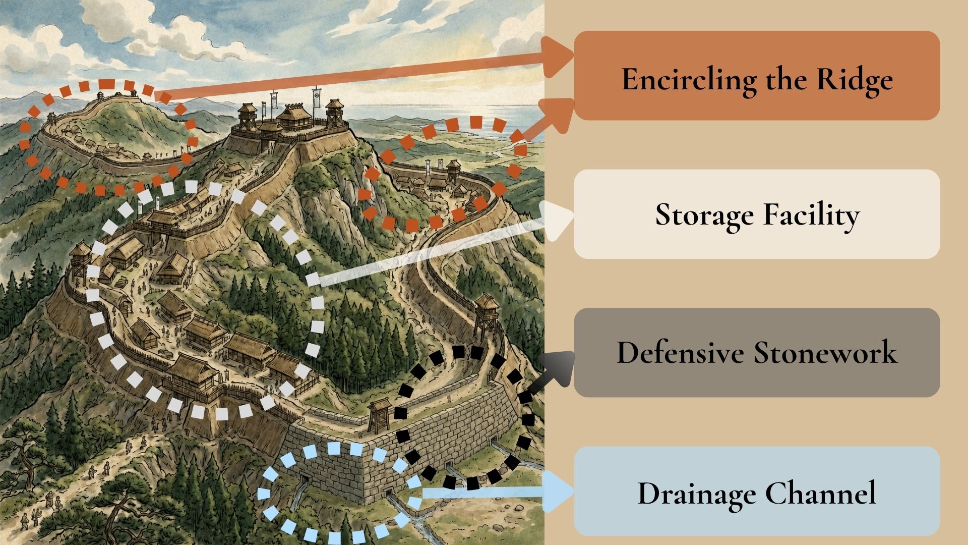 Korean-style mountain fortress