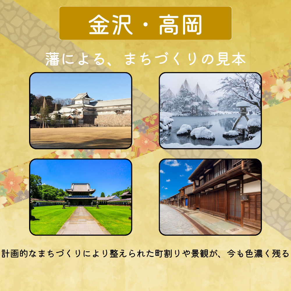 金沢・高岡-藩による、まちづくりの見本-