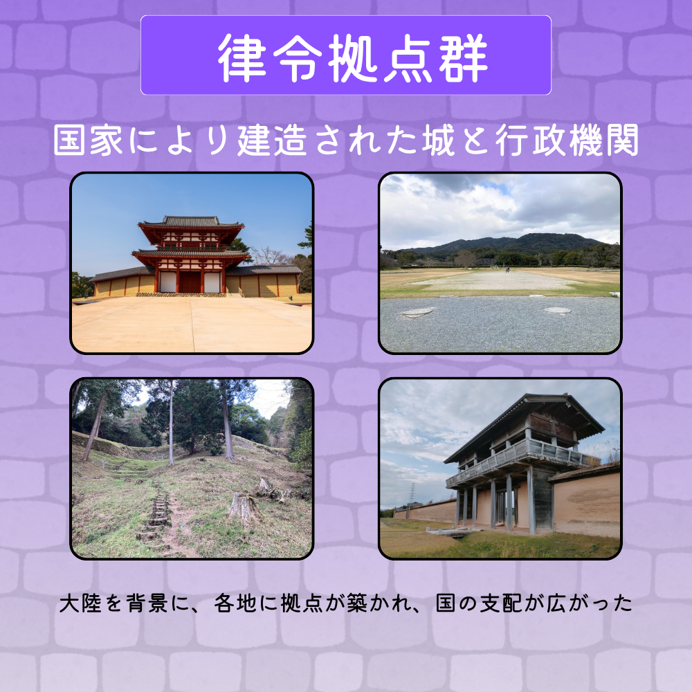律令拠点群-国家により建造された城と行政機関-